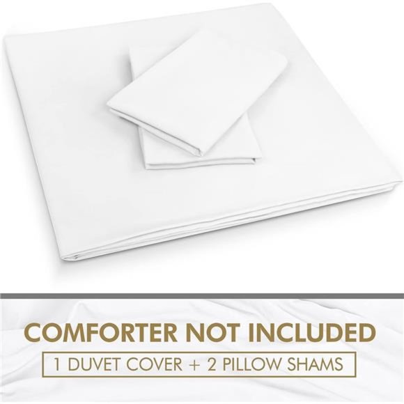 Bedding Duvet Cover Queen Size Set - 1 Duvet Cover with 2 Pillow Shams -3 Pieces - Picture 5 of 6